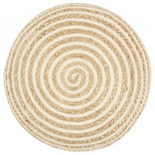Pouf fait à la main 45x30 cm Jute