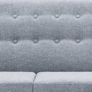 Canapé d'angle revêtement en tissu 171,5x138x81,5 cm gris clair