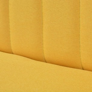 Canapé 117 x 55,5 x 77 cm Tissu Jaune