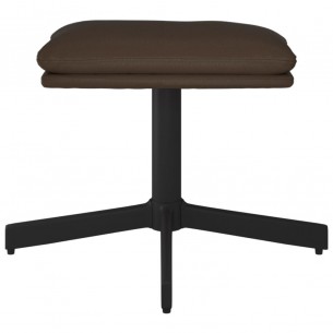 Repose-pied Marron 60x60x36 cm Similicuir