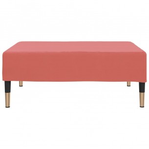 Repose-pied Rose 78x56x32 cm Velours