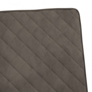 Chaise cantilever Gris clair Velours