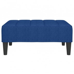 Repose-pied Bleu 78x56x32 cm Tissu