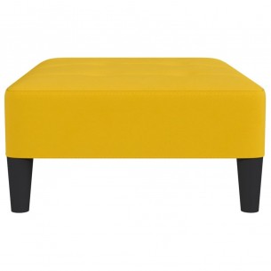 Repose-pied Jaune 78x56x32 cm Velours