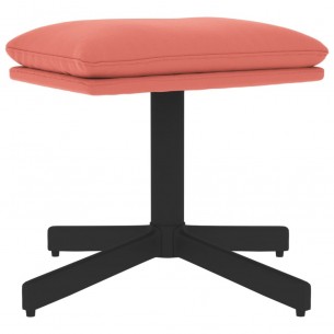 Repose-pied Rose 60x60x36 cm Velours