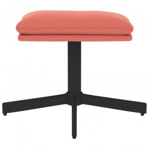 Repose-pied Rose 60x60x36 cm Velours