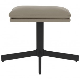 Repose-pied Gris clair 60x60x36 cm Velours