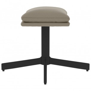 Repose-pied Gris clair 60x60x36 cm Velours