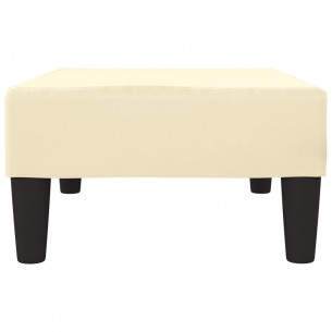 Repose-pied Crème 78x56x32 cm Similicuir