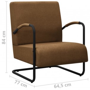 Fauteuil Marron Tissu