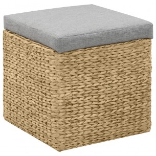 Repose-pied 2 pcs Jacinthe d'eau Gris