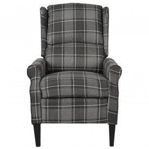 Fauteuil de massage inclinable Gris Tissu