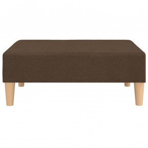 Repose-pied Marron 78x56x32 cm Tissu