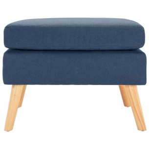 Repose-pied Bleu Tissu