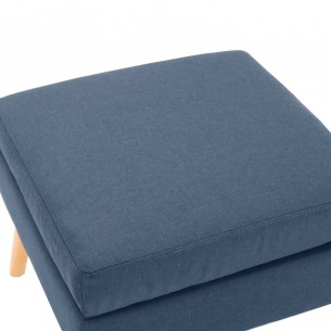 Repose-pied Bleu Tissu