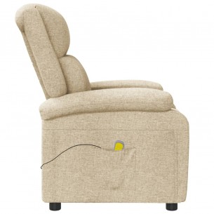 Fauteuil de massage Crème Tissu