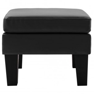 Repose-pied Noir Similicuir