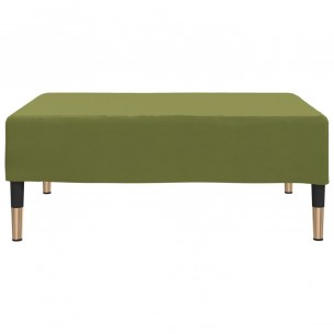 Repose-pied Vert clair 78x56x32 cm Velours