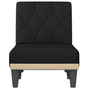 Chaise longue noir tissu