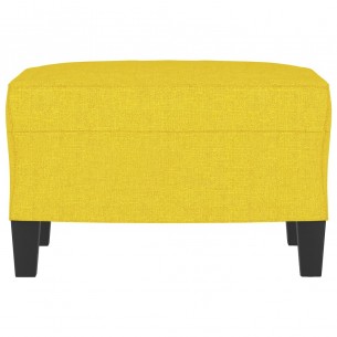 Repose-pied Jaune clair 60x50x41 cm Tissu