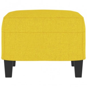Repose-pied Jaune clair 60x50x41 cm Tissu