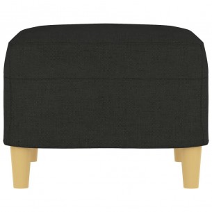 Repose-pied Noir 60x50x41 cm Tissu