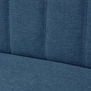 Canapé 117 x 55,5 x 77 cm Tissu Bleu