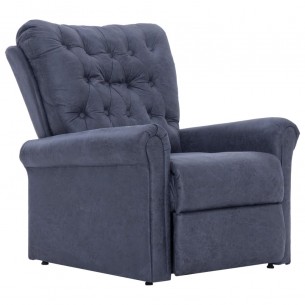 Chaise inclinable Gris Similicuir daim