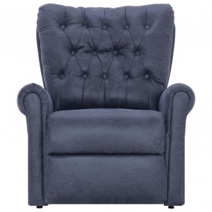 Chaise inclinable Gris Similicuir daim
