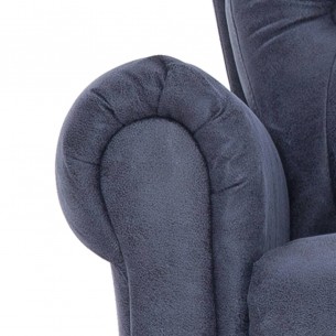 Chaise inclinable Gris Similicuir daim