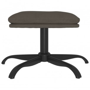Repose-pied Gris foncé 60x60x36 cm Velours