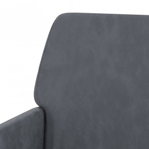 Fauteuil Gris foncé 62x79x79 cm Velours