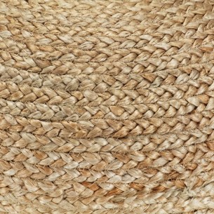 Pouf fait à la main Vert olive 40 x 45 cm Jute