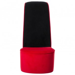 Chaise en forme de talon haut Rouge Velours Chaise en forme de talon haut Rouge Velours