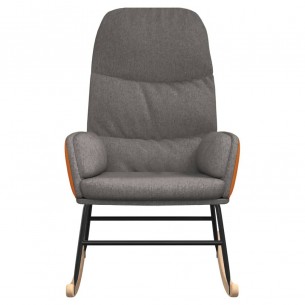 Chaise à bascule Gris clair Tissu