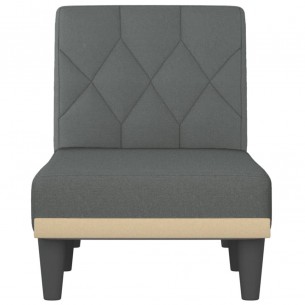 Chaise longue gris foncé tissu