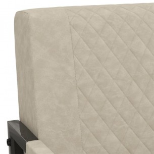 Fauteuil Gris clair Similicuir