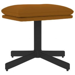 Repose-pied Marron 60x60x36 cm Velours