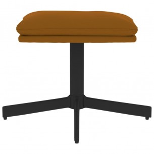 Repose-pied Marron 60x60x36 cm Velours