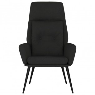 Chaise de relaxation Noir Similicuir daim