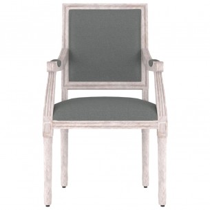 Fauteuil gris foncé 54x59x99 cm tissu