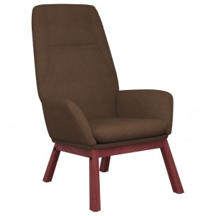 Chaise de relaxation Marron Tissu