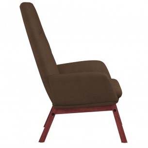 Chaise de relaxation Marron Tissu