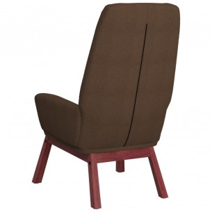 Chaise de relaxation Marron Tissu