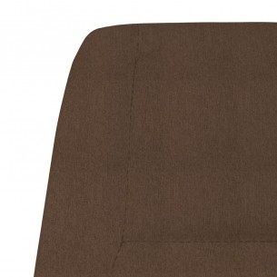 Chaise de relaxation Marron Tissu