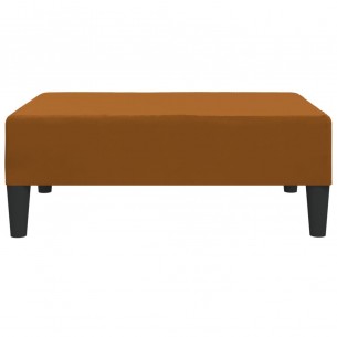 Repose-pied Marron 78x56x32 cm Velours