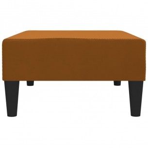 Repose-pied Marron 78x56x32 cm Velours