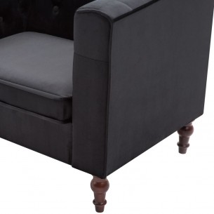Fauteuil Noir Velours