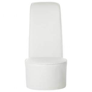 Chaise en forme de chaussure à talon haut Blanc Similicuir Chaise en forme de chaussure à talon haut Blanc Similicuir