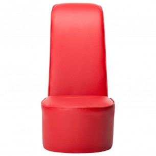 Chaise en forme de chaussure à talon haut Rouge Similicuir Chaise en forme de chaussure à talon haut Rouge Similicuir